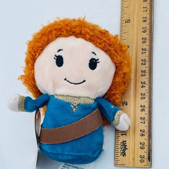 Plush Hallmark DIsney Itty Bittys MERIDA Stuffed Toy 4” Brave 2014 - Picture 1 of 5